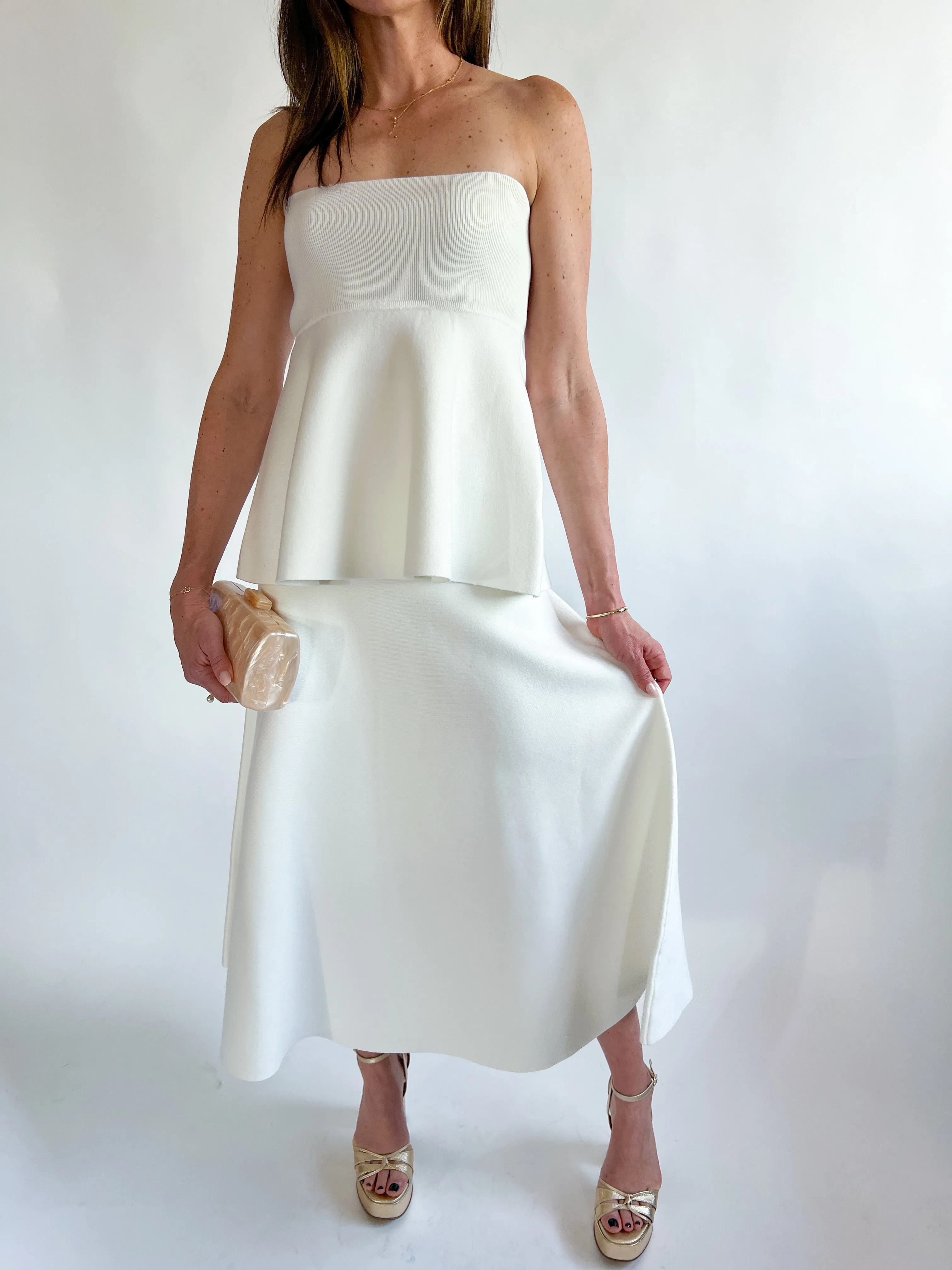 Isadore Knit Sweater Peplum Top