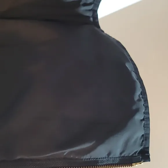 J Crew Quilted Puffer Herringbone Vest Black Size S