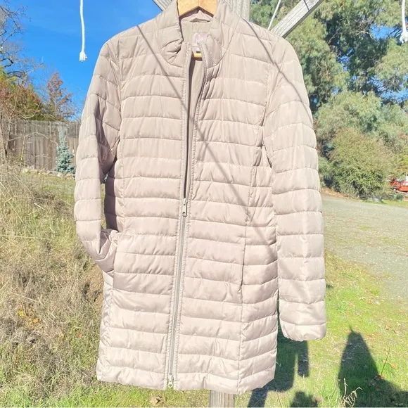 J. Jill Puffer Coat in Cream color Size S NWOT