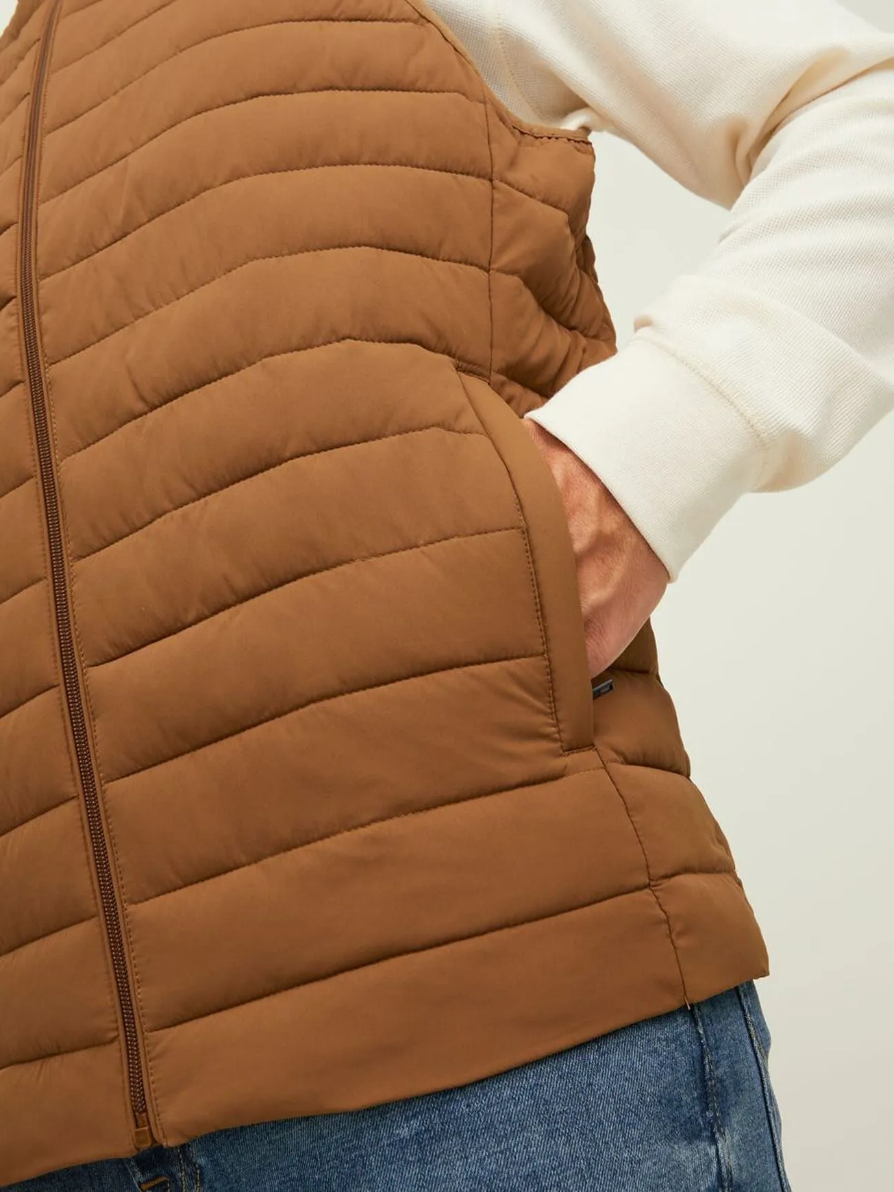 Jack Jones Recycle Bodywarmer Brown