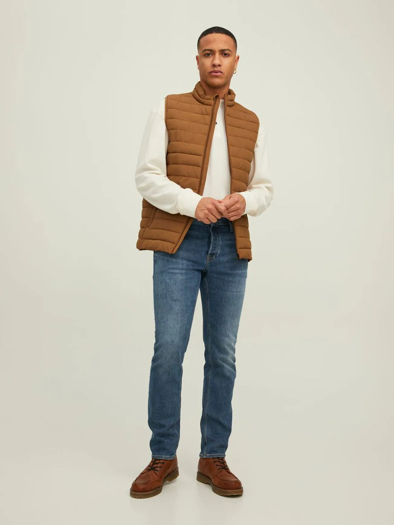 Jack Jones Recycle Bodywarmer Brown
