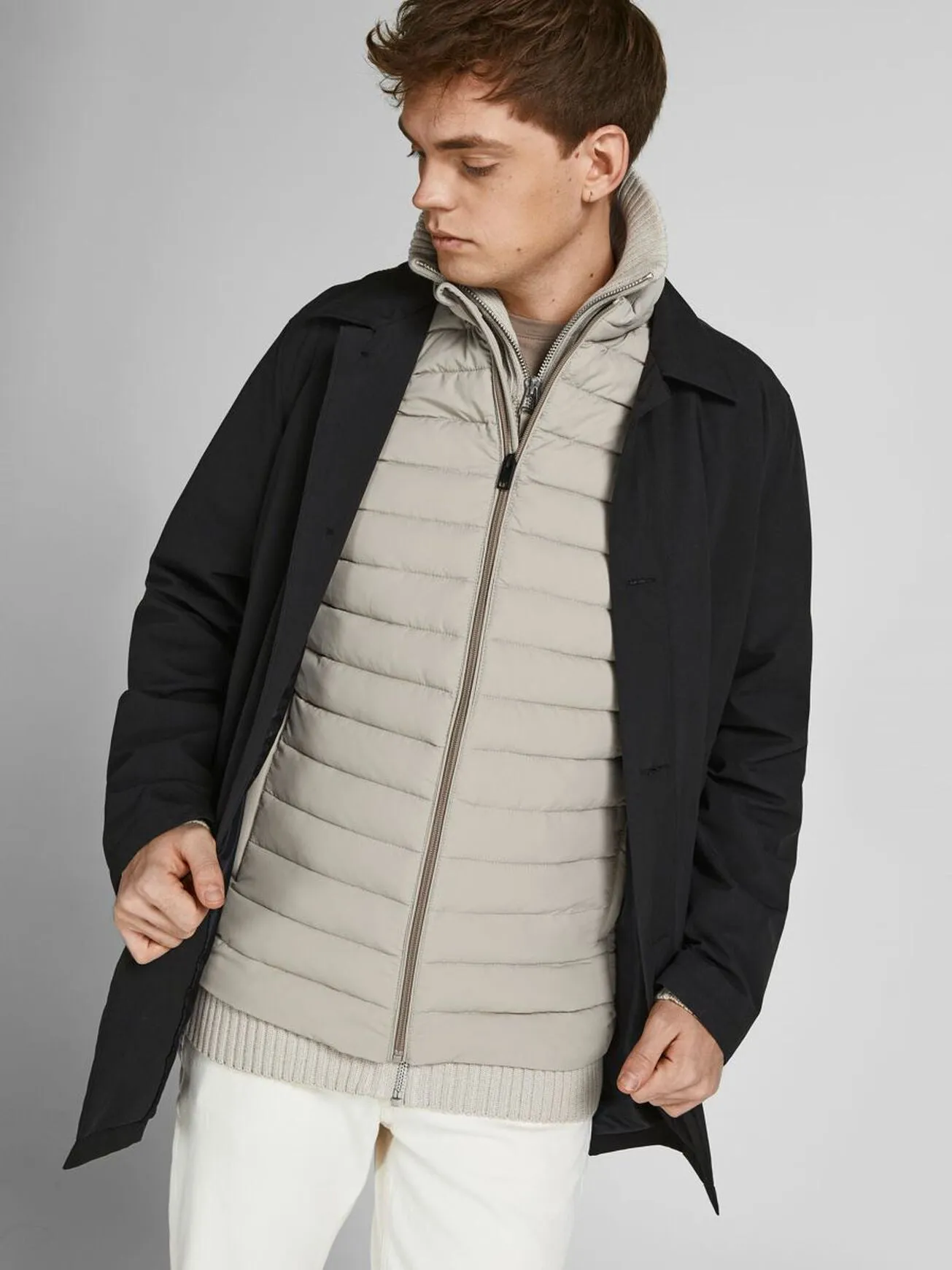 Jack Jones Recycle Bodywarmer Off White