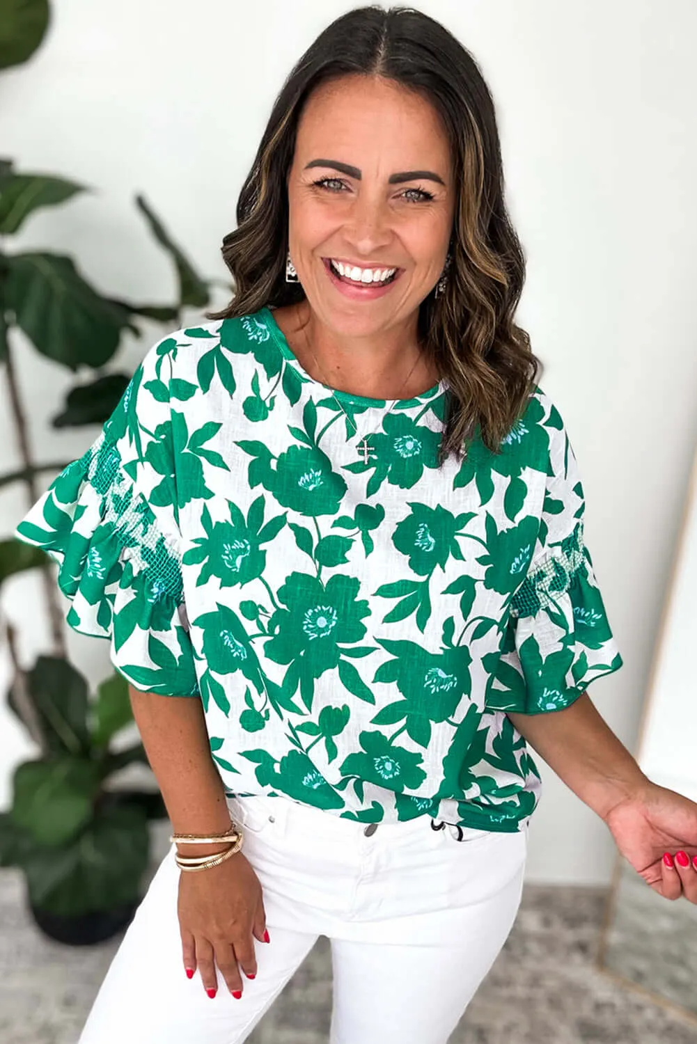 JADE BLOOMS TOP