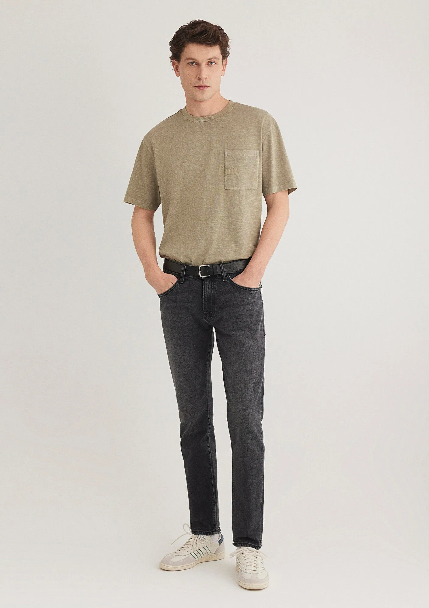 Jake Dark Smoke Classic Denim Jean Pants