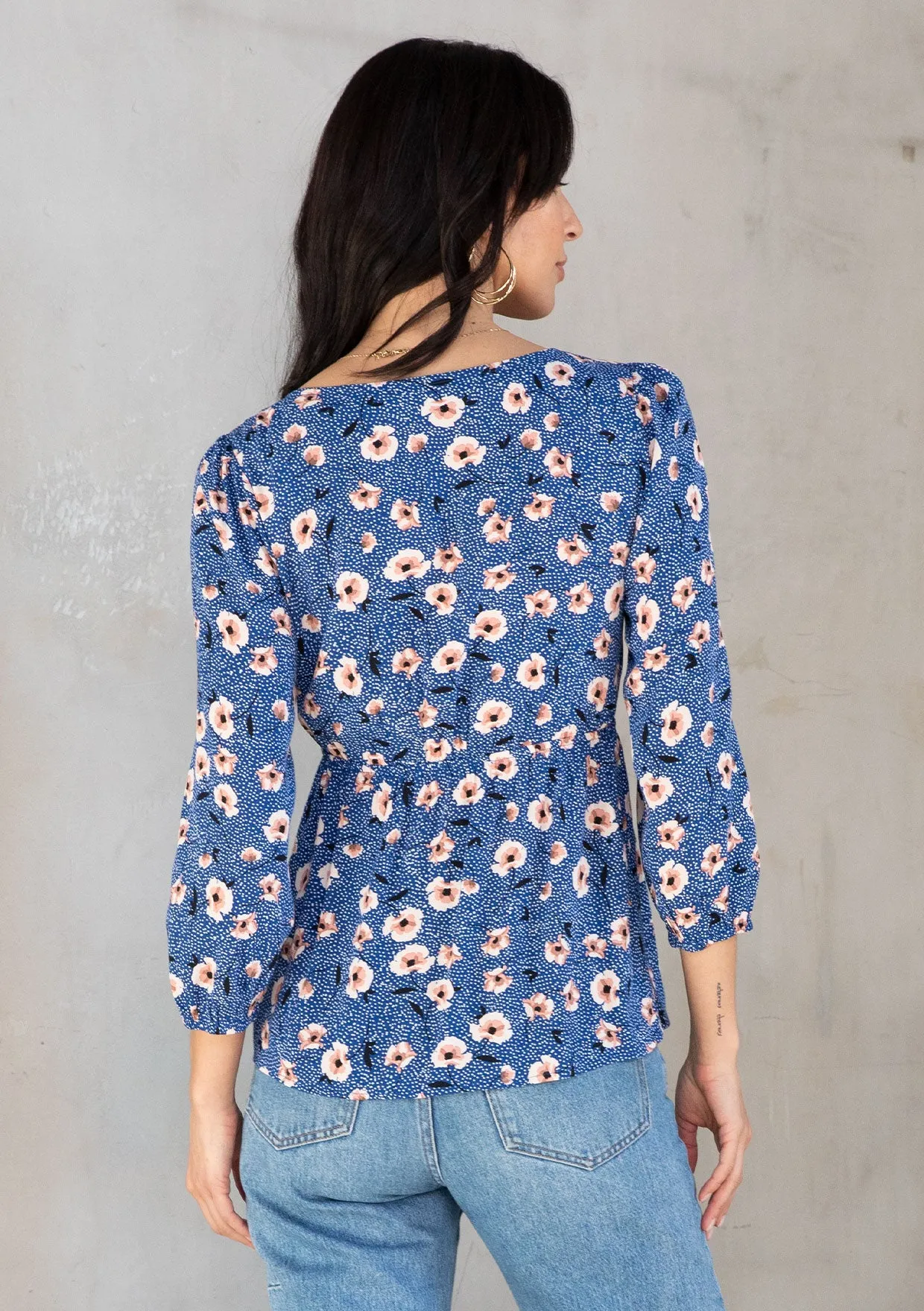Jane Tie Front Top