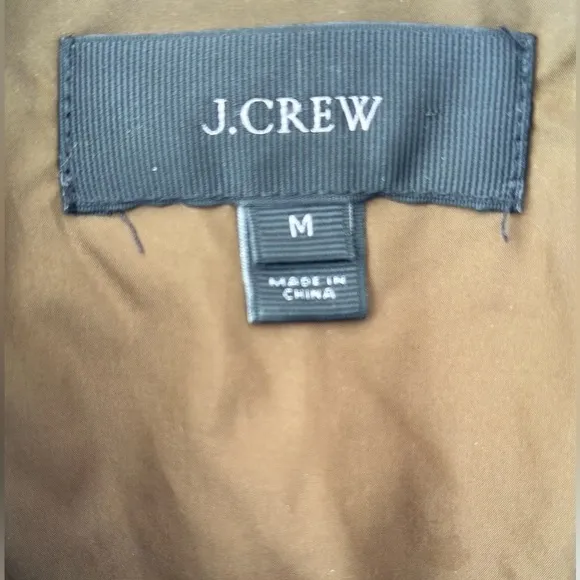 J.Crew Camouflaged Quilted Puffer Vest Down Fill Size Medium EUC