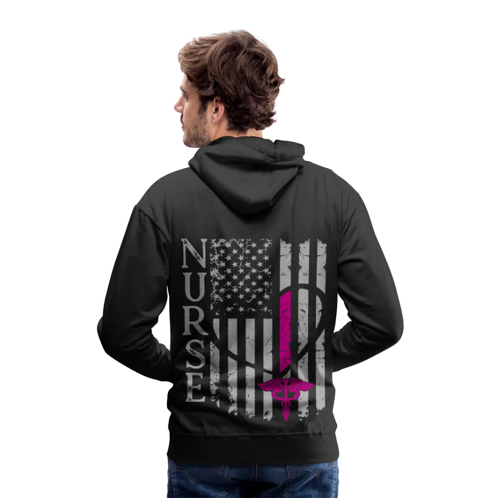 Jennifer RN Nurse Flag Men’s Premium Hoodie