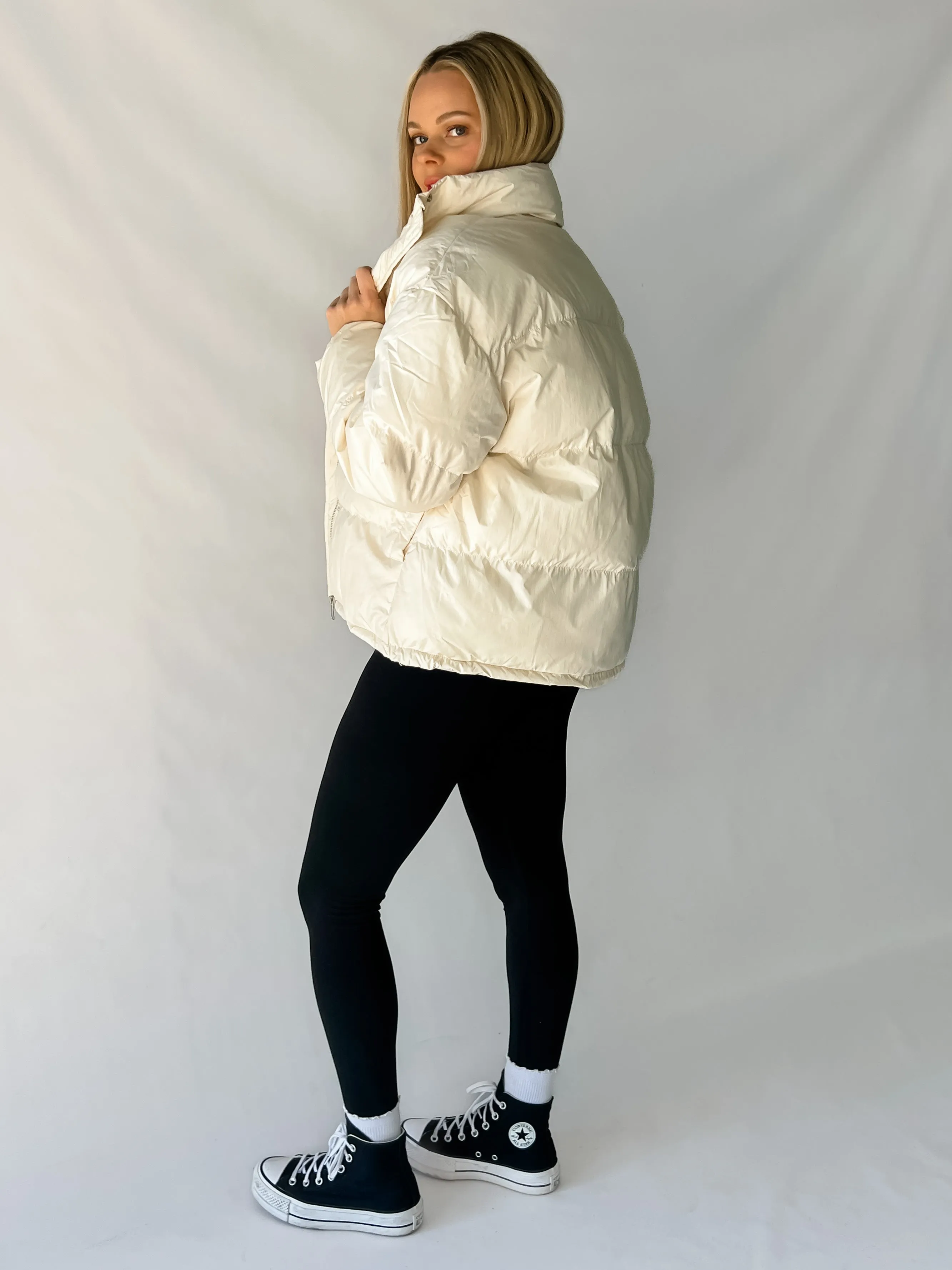 JENNY PUFFER JACKET - CREAM