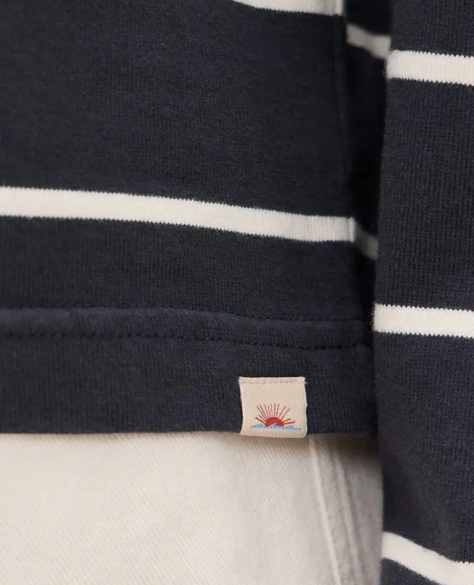 Jersey Boatneck Top Osprey Stripe