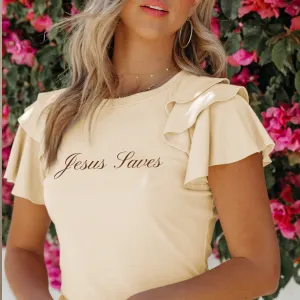 Jesus Saves Frill Top