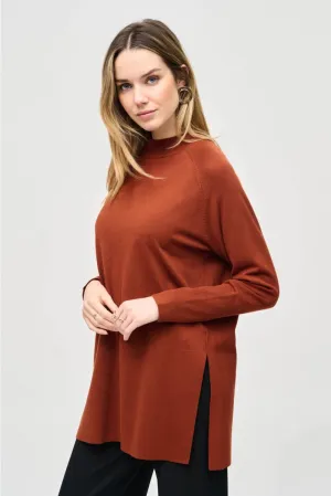 Joseph Ribkoff Mock Neck Long Sleeve Sweater Knit Top 243956