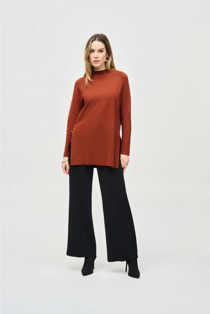 Joseph Ribkoff Mock Neck Long Sleeve Sweater Knit Top 243956