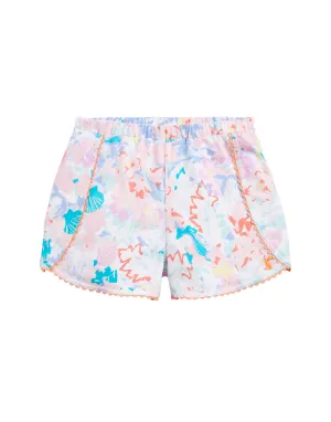 Joules Jersey Printed Shorts - Blue Mermaid Ditsy