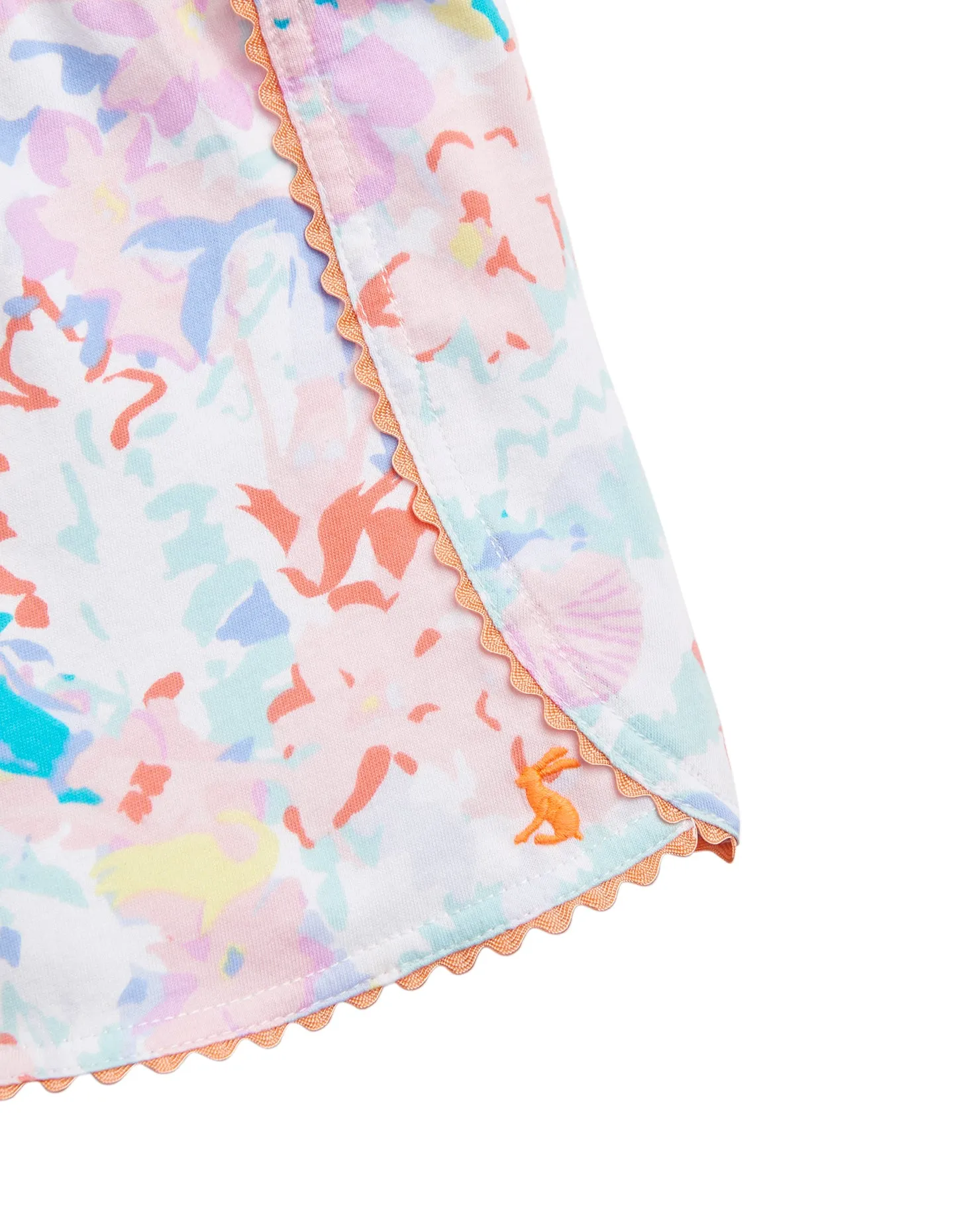 Joules Jersey Printed Shorts - Blue Mermaid Ditsy
