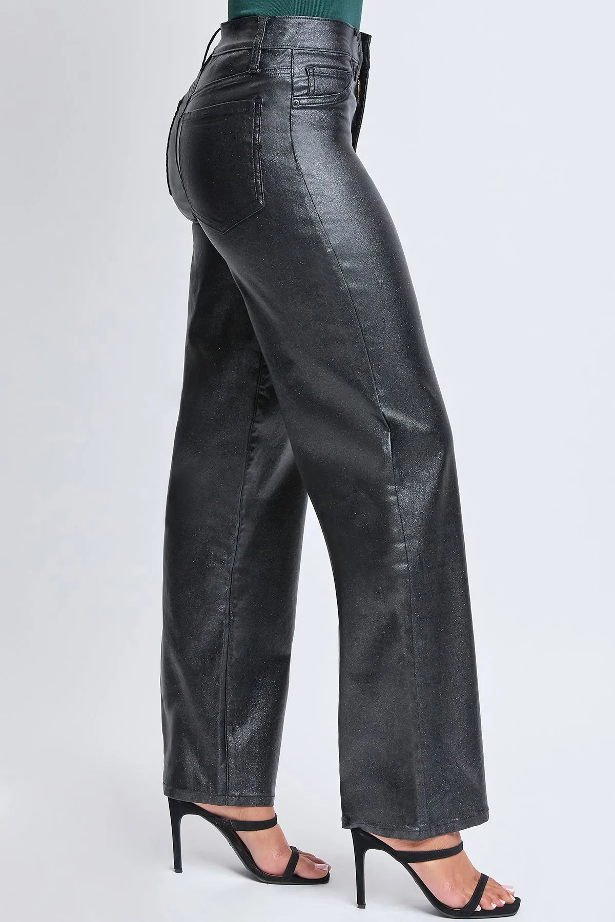 Junior High-Rise Hyperstretch Metallic Straight Leg , Pack Of 6