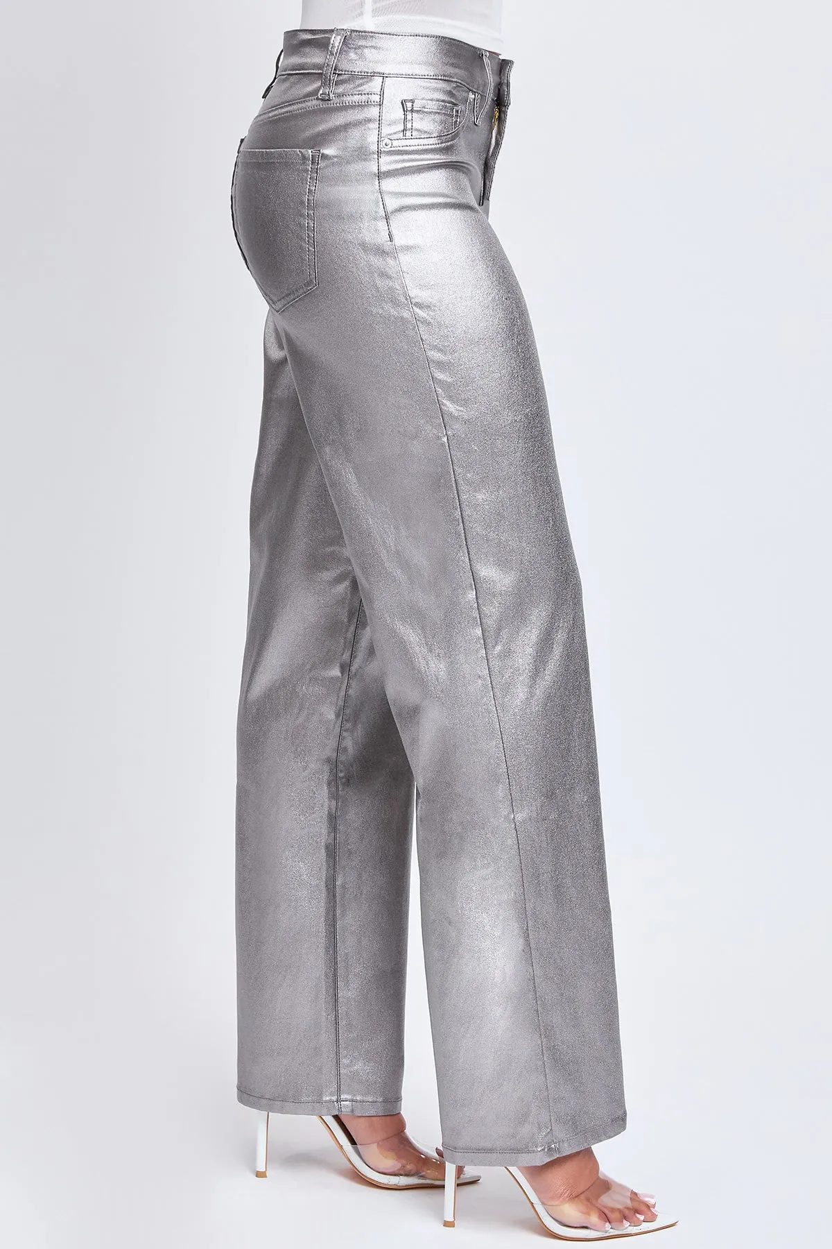 Junior High-Rise Hyperstretch Metallic Straight Leg , Pack Of 6