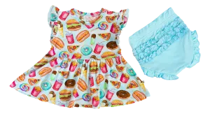 Junk Food Infant Peplum Set- Final Sale