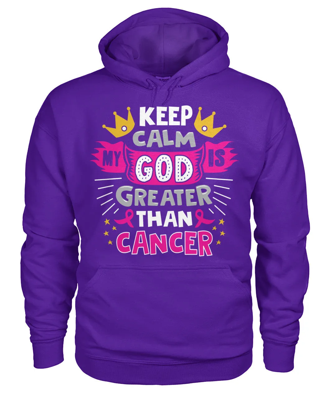 Keep Calm My God is Greater Than Cancer Hoodies and Sweatshirts