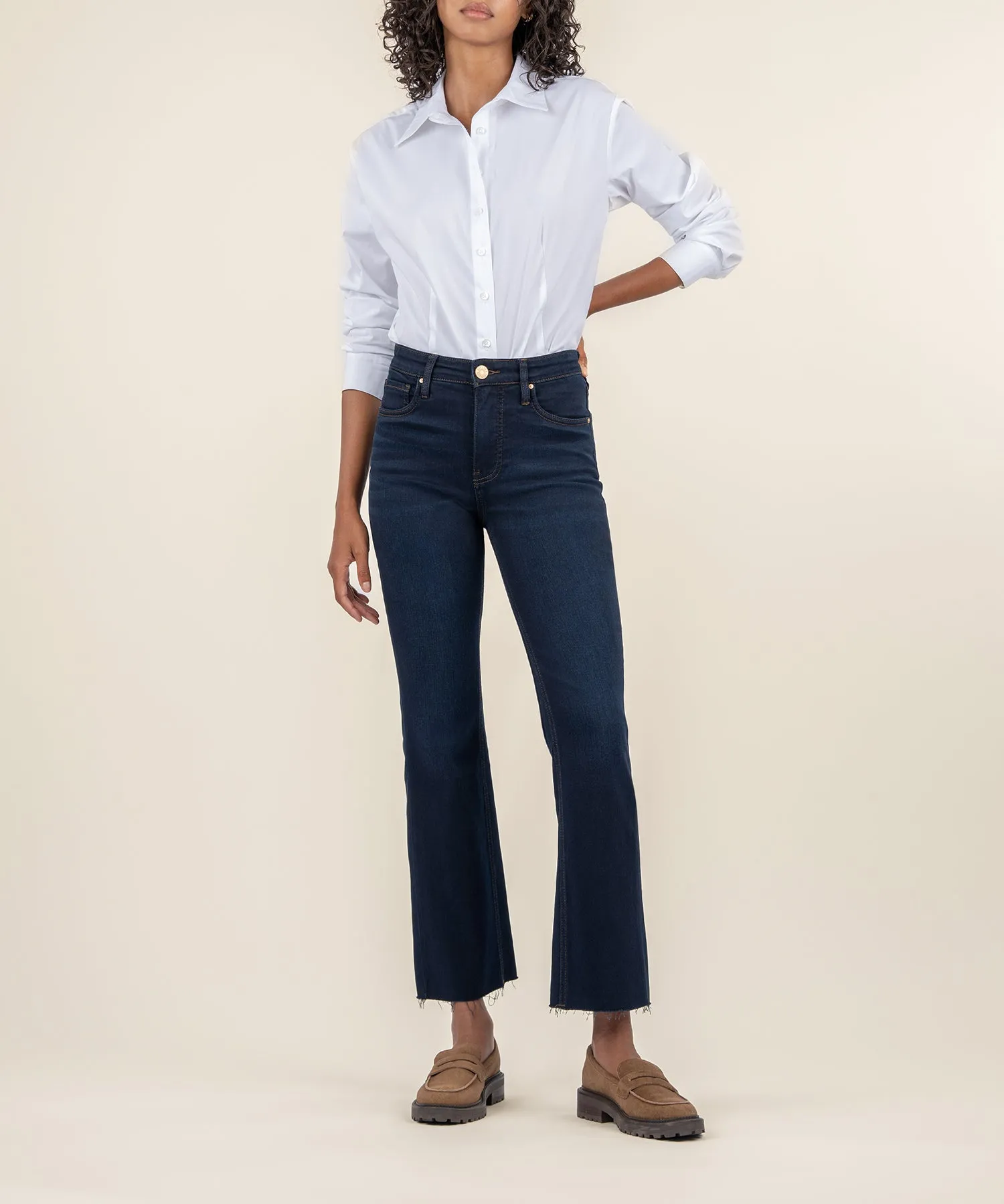 Kelsey High Rise Ankle Flare, Long - FINAL SALE
