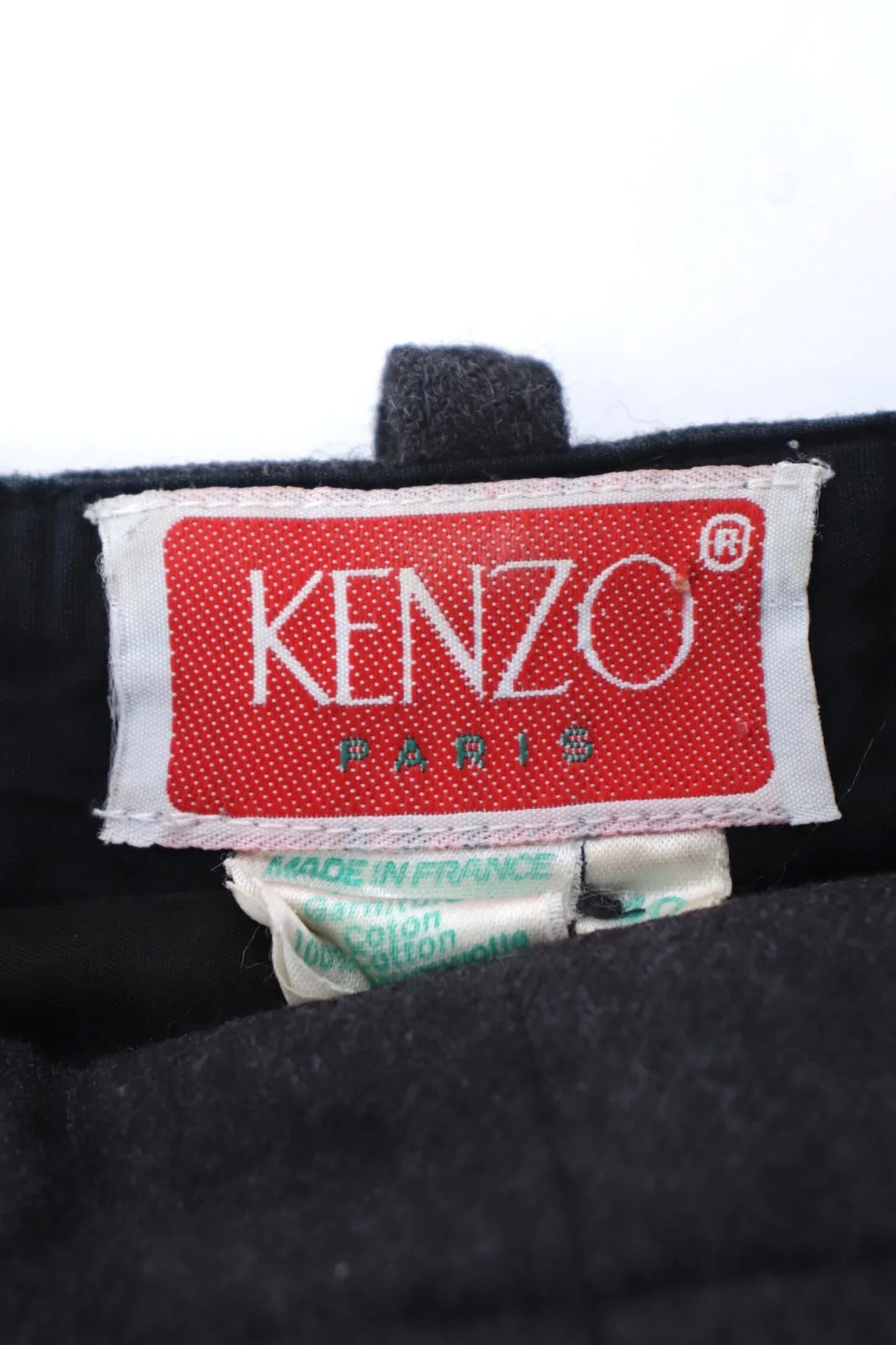 Kenzo Wool Pleated Trousers