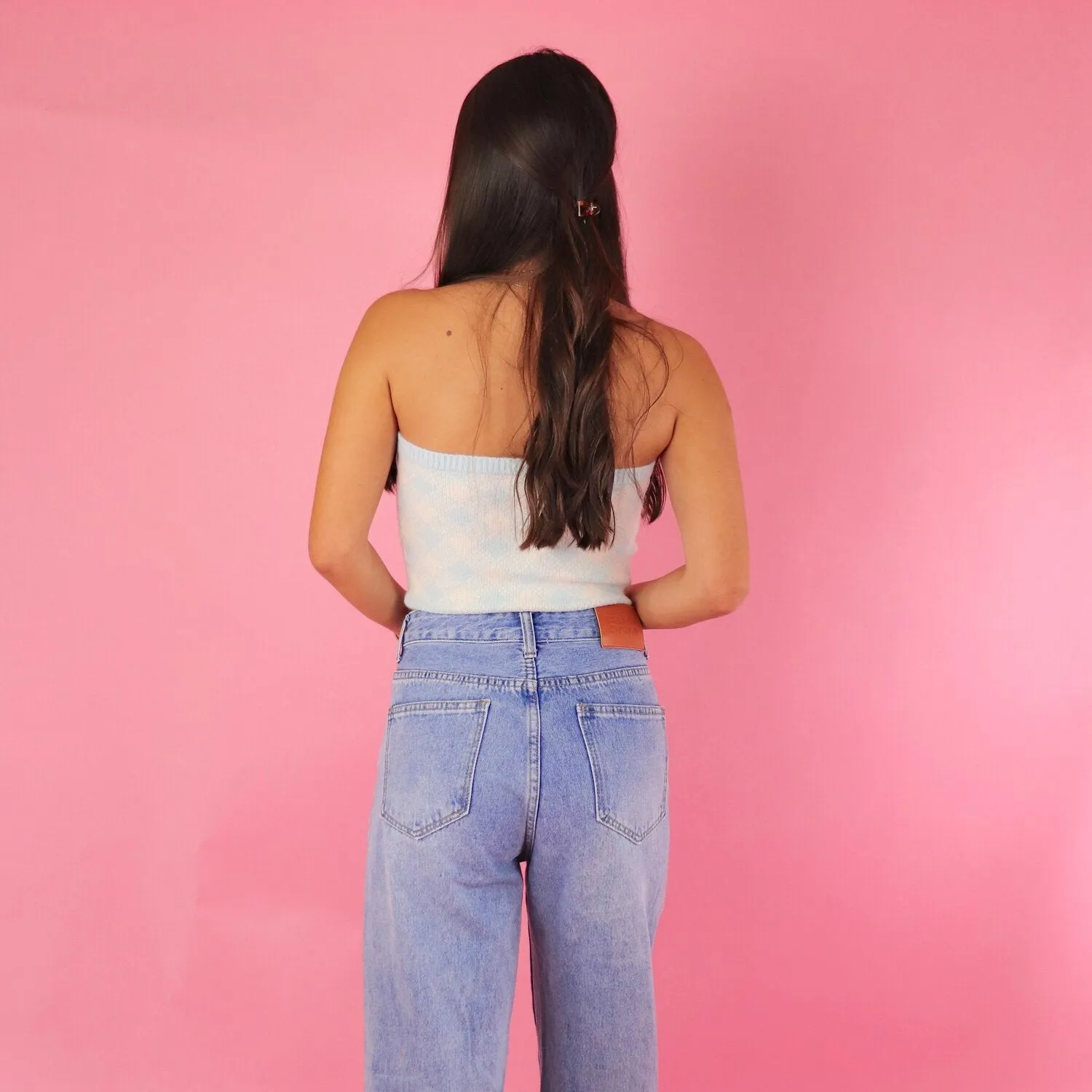 Kiana Blue Crop Sweater