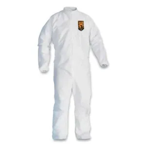Kimberly-Clark Professional A45 Breathable Liquid & Particle Protection Elastic Wrist/Ankle Coveralls, White, 2XL, Fr Zipper, 41495