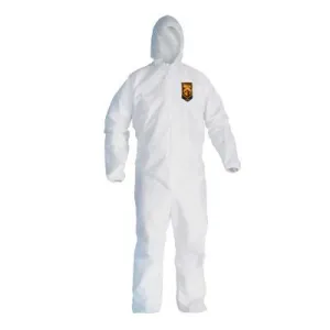 Kimberly-Clark Professional KLEENGUARD A20 Breathable Particle Protection Coveralls, M, Elastic, Hood, Zip, 49112