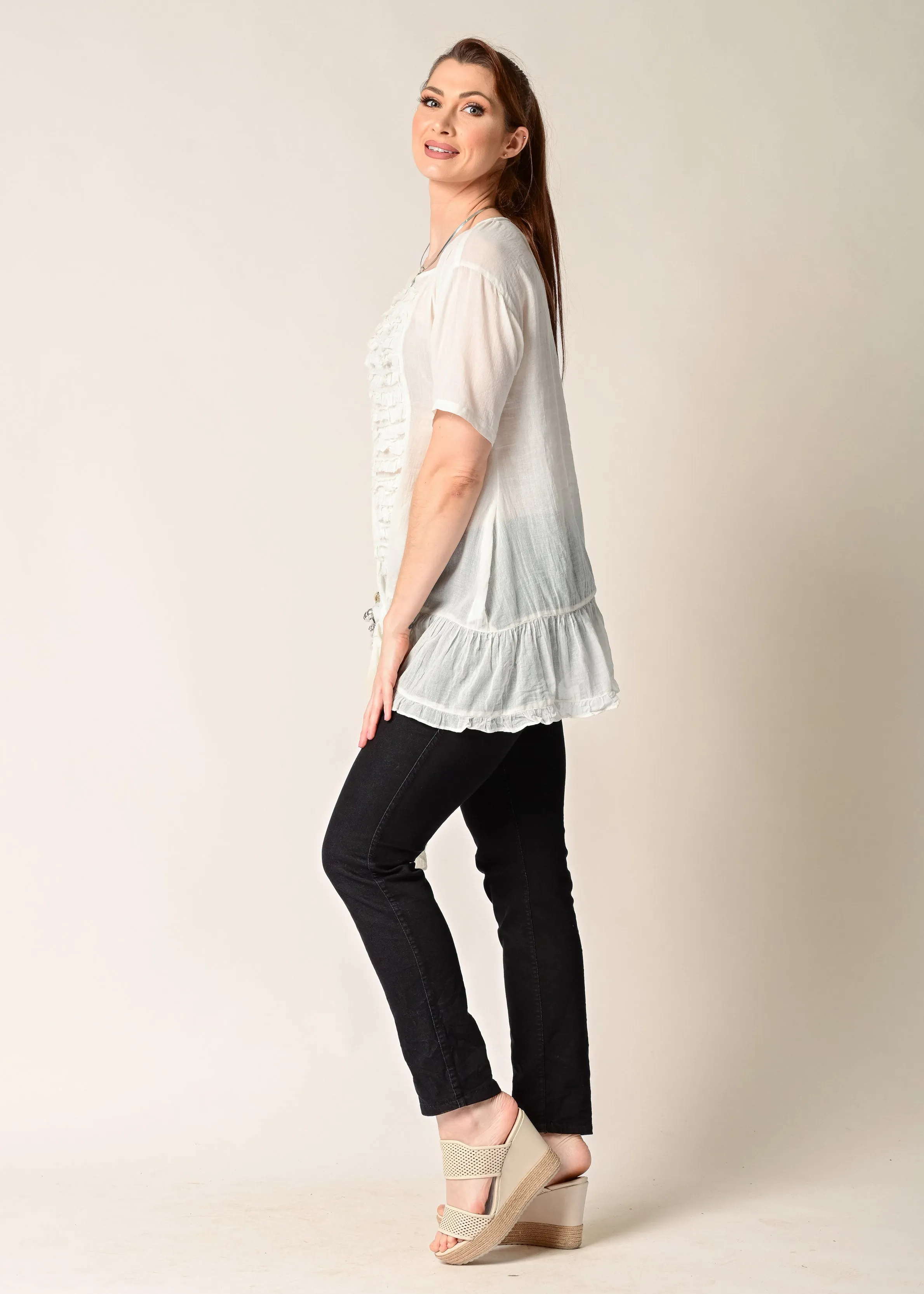 Kinara Cotton Top in Cream