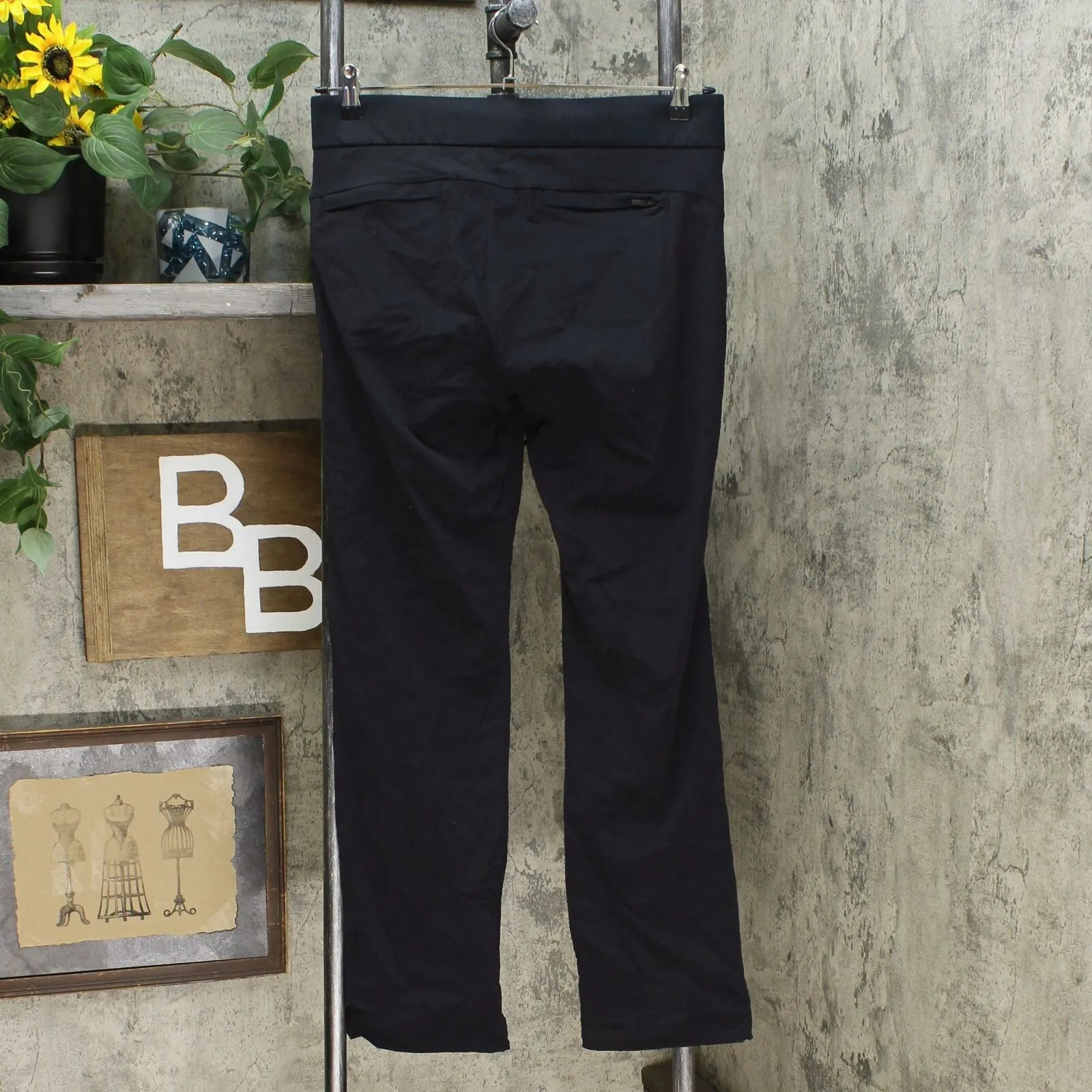 Kirkland Signature Women's Cinchable Woven Pants Black 8