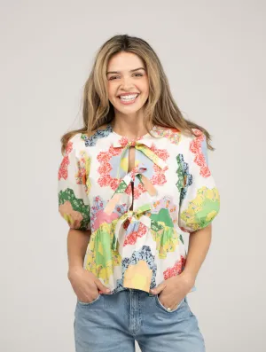 Kit Made Top | White Grandmother's Garden