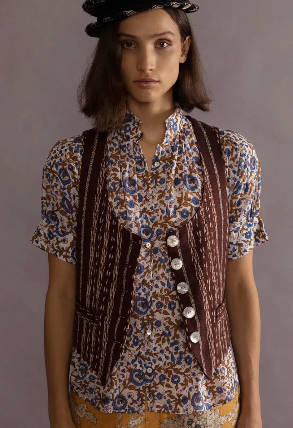 Kitsey Shirt, Hydrangea