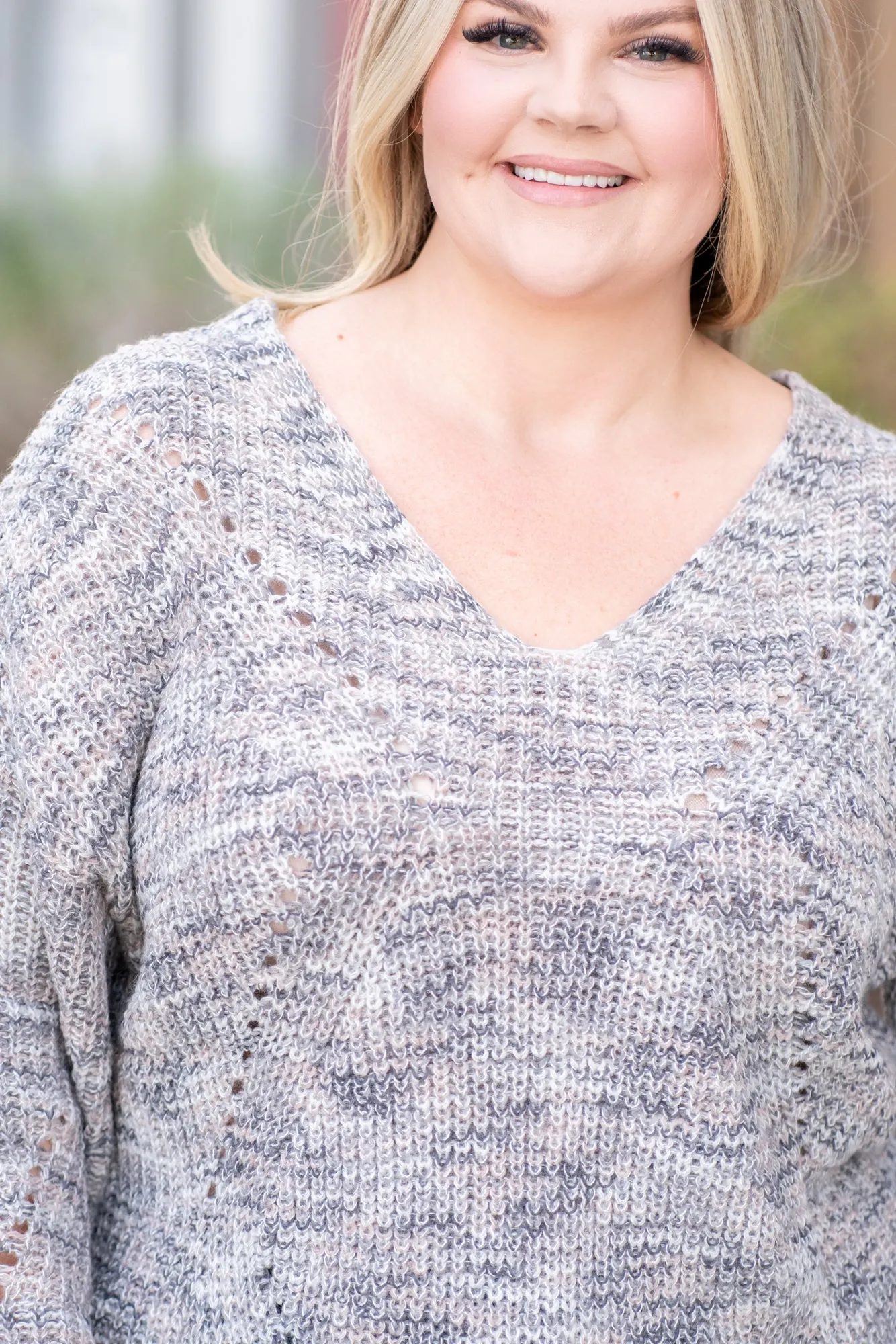 Knit Cross Back Sweater