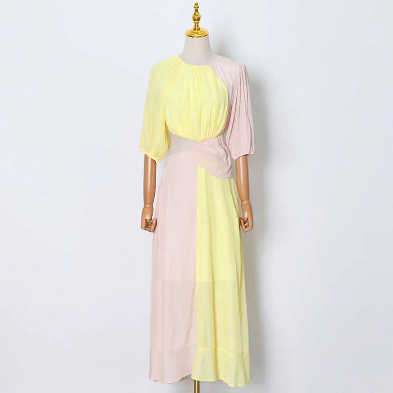 Korea Chic Casual Trend Women Midi Dress