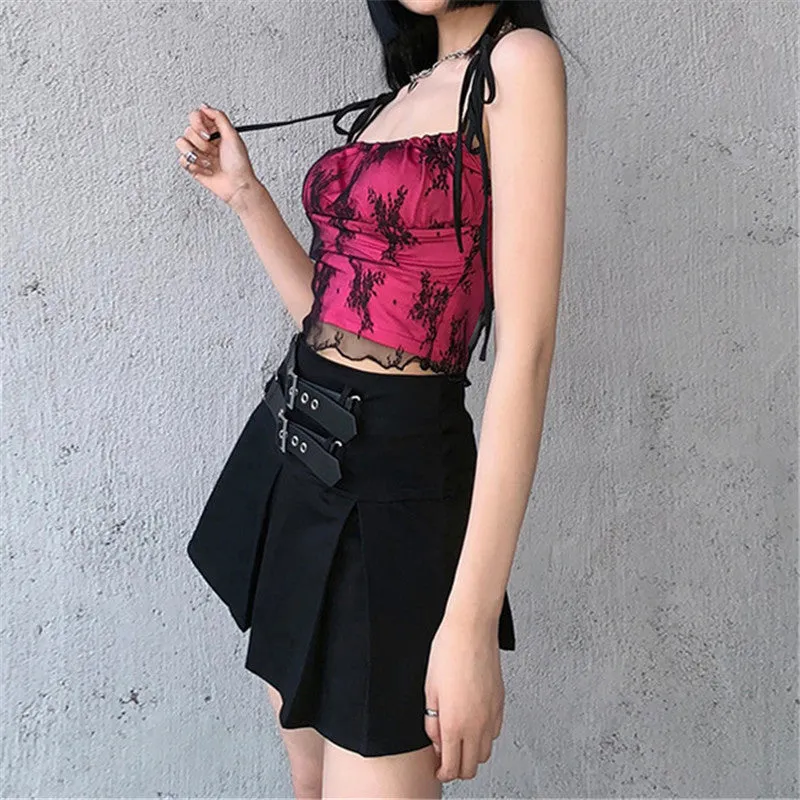 Lace Strap Short Camisole Vest ER5762