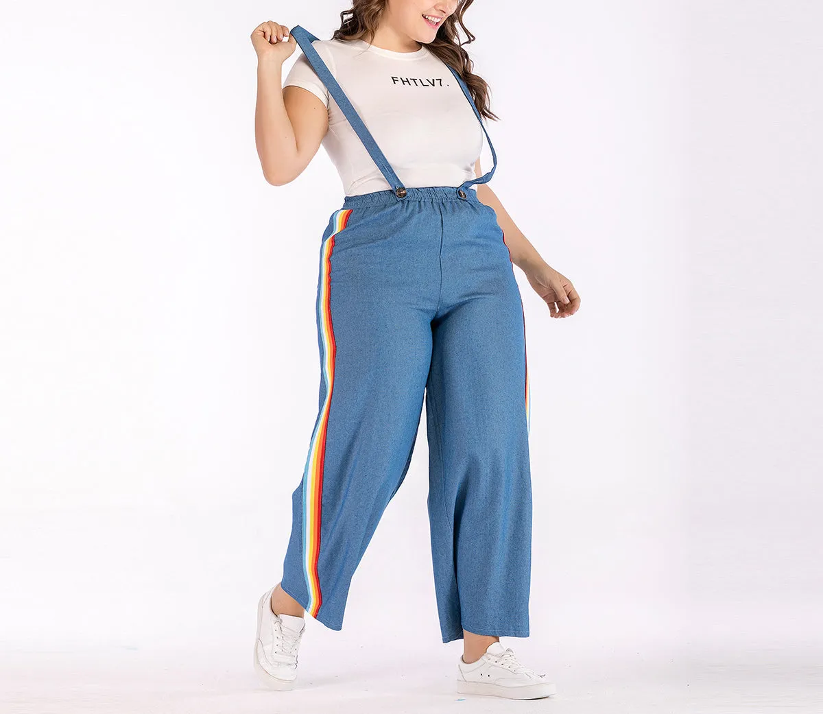 Large Size Casual Denim Overalls