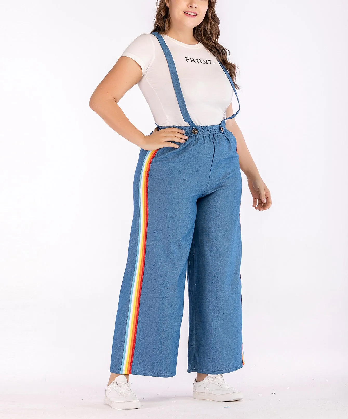 Large Size Casual Denim Overalls