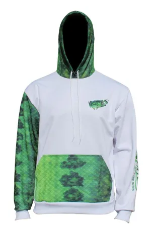 Largemouth Bass Fishing Fleece Hoodie