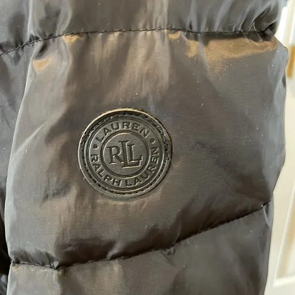 Lauren Ralph Lauren Black Down Puffer Coat size small