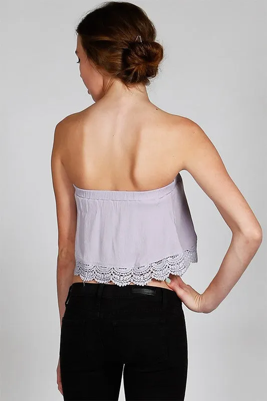 Lavender and Lace Tube Top