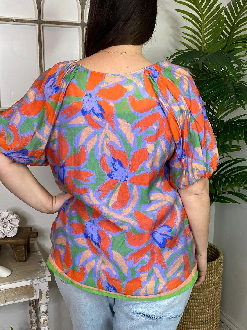 Layla Floral Blouse in Regular & Curvy