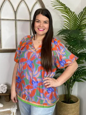 Layla Floral Blouse in Regular & Curvy