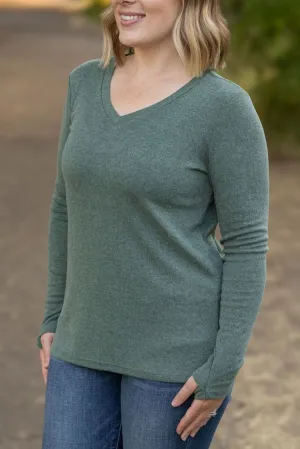 Leah Long Sleeve Top - Light Green
