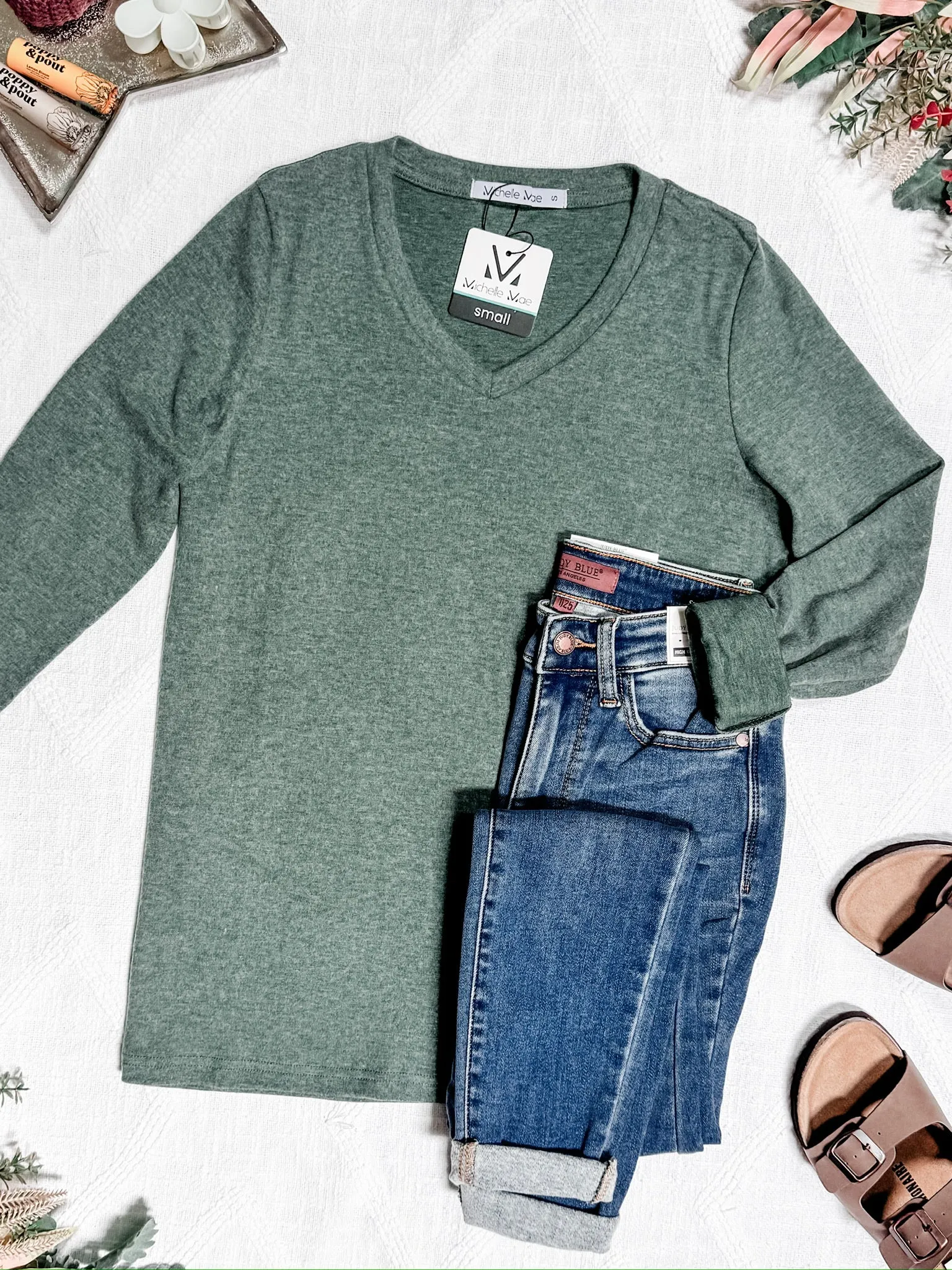 Leah Long Sleeve Top - Light Green