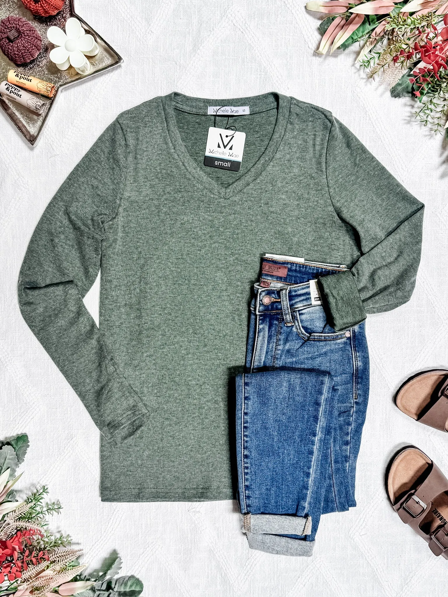 Leah Long Sleeve Top - Light Green