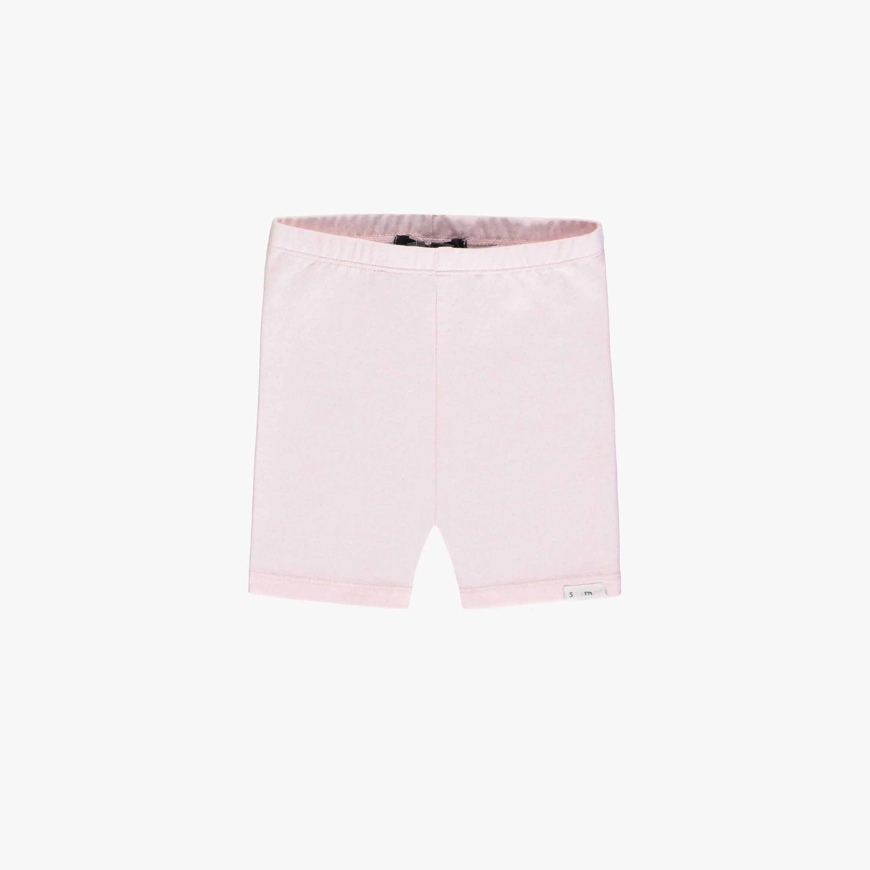 Legging court rose en jersey doux extensible, bébé   || Pink short legging in soft stretch jersey, baby