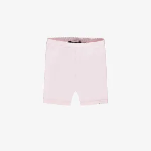 Legging court rose en jersey doux extensible, bébé   || Pink short legging in soft stretch jersey, baby