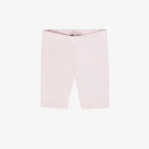 Legging court rose en jersey doux extensible, enfant || Pink short legging in soft stretch jersey, child