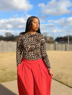 LEOPARD PRINT BODYSUIT