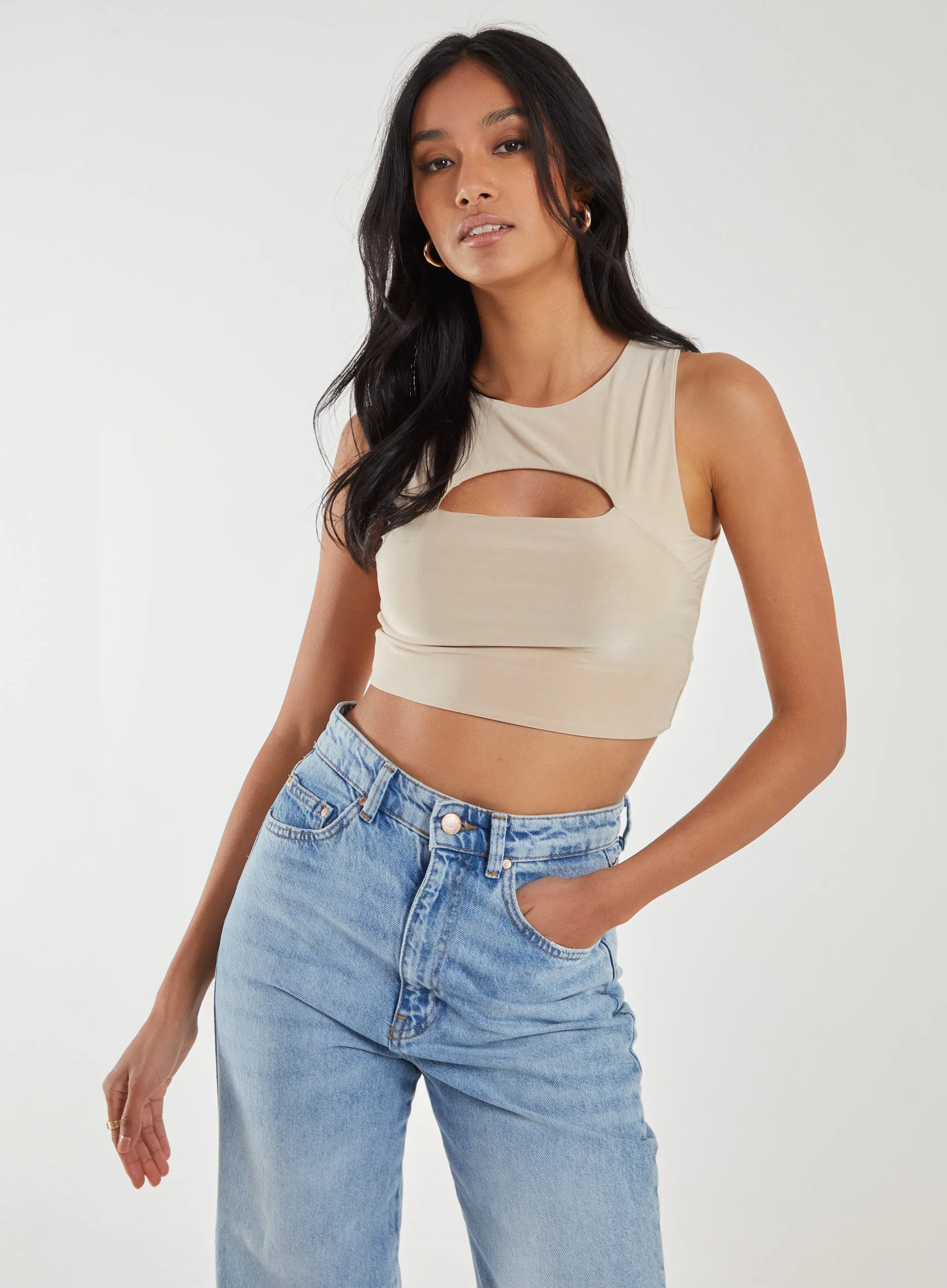 Letterbox Slinky Crop Top