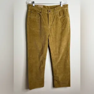 Levi's Jeans Women's 31x30 Low Pro Straight Legs  Brown Corduroy Irregular